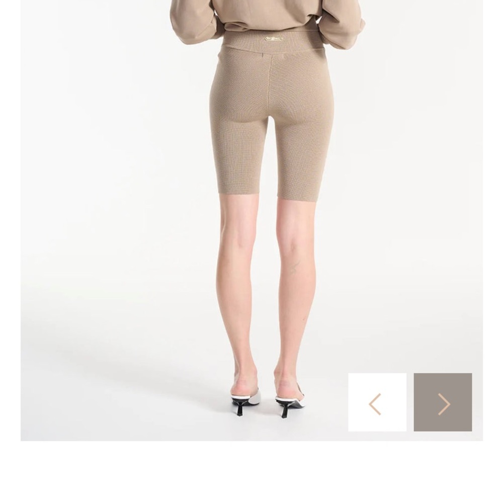 ENA PELLY NWT Daybreak Bike Shorts Taupe - Picture 3 of 10